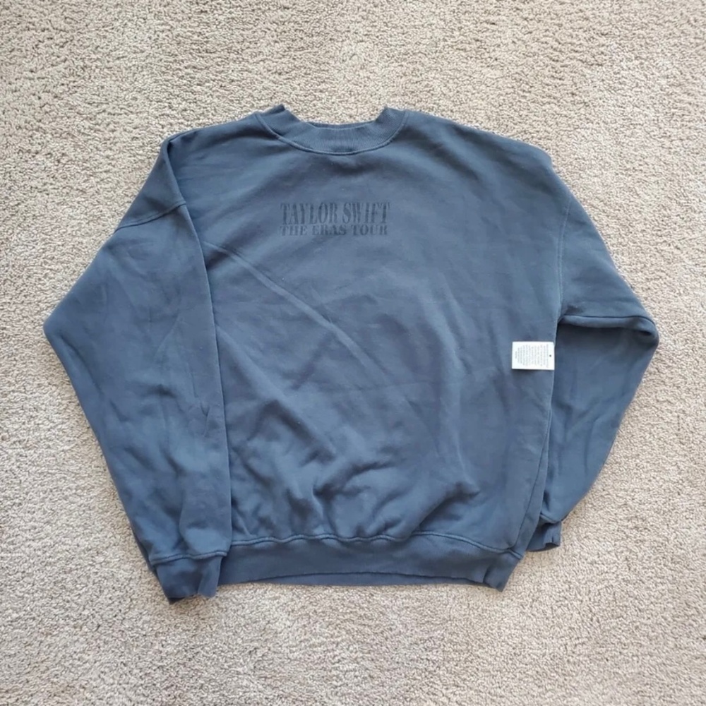 Taylor Swift Blue Crewneck Eras Tour Merch New with Tags RARE